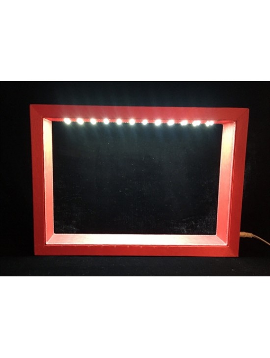 Red Square Leather Led Lamps